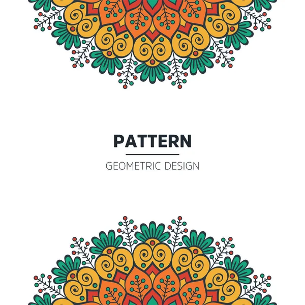 Diseño de fondo mandala — Vector de stock