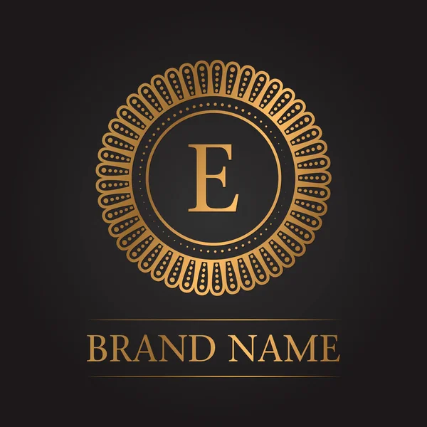 Luxury gold template monogram Royalty Free Stock Vectors