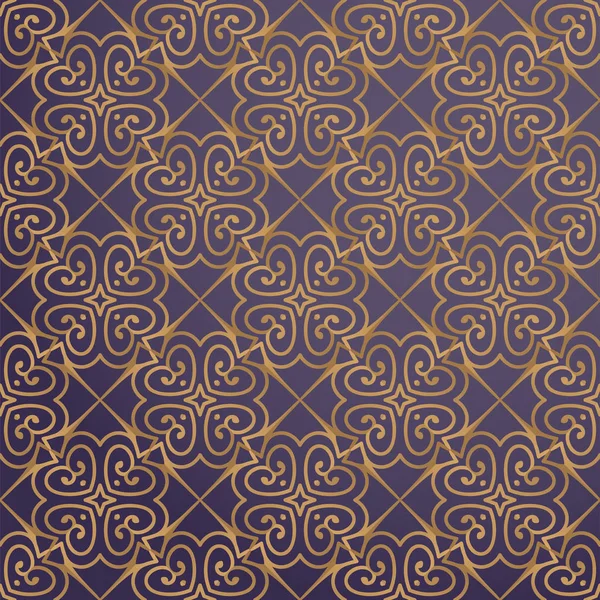 Luxury ornamental background in gold color — Stock Vector