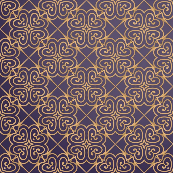 Luxury ornamental background in gold color — Stock Vector