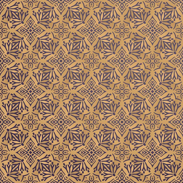 Luxury ornamental background in gold color — Stock Vector