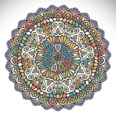 Vektör Hintli Mandala