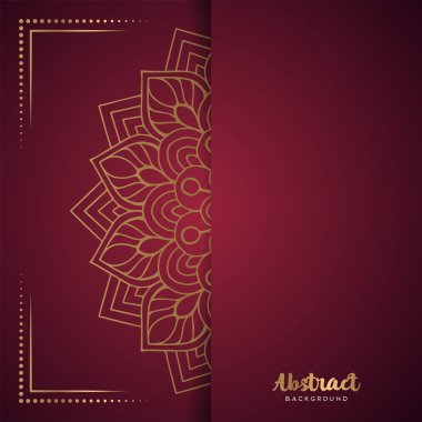 Mandala ile altın arkaplan