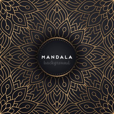 Lüks dekoratif mandala tasarım arka planı