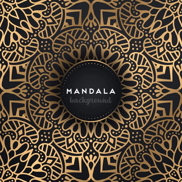 Fondo de diseño de mandala ornamental de lujo — Vector de stock