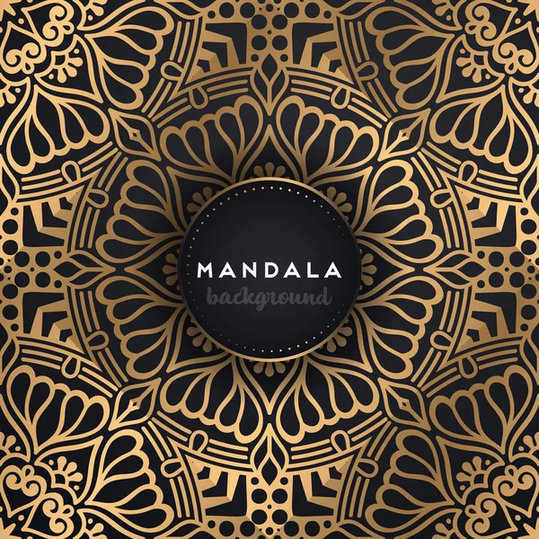 Fondo de diseño de mandala ornamental de lujo — Vector de stock