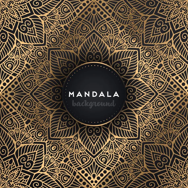 Fondo de diseño de mandala ornamental de lujo — Vector de stock