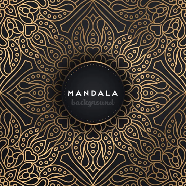 Fondo de diseño de mandala ornamental de lujo — Archivo Imágenes Vectoriales