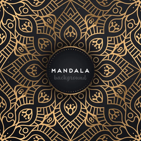 Fondo de diseño de mandala ornamental de lujo — Vector de stock