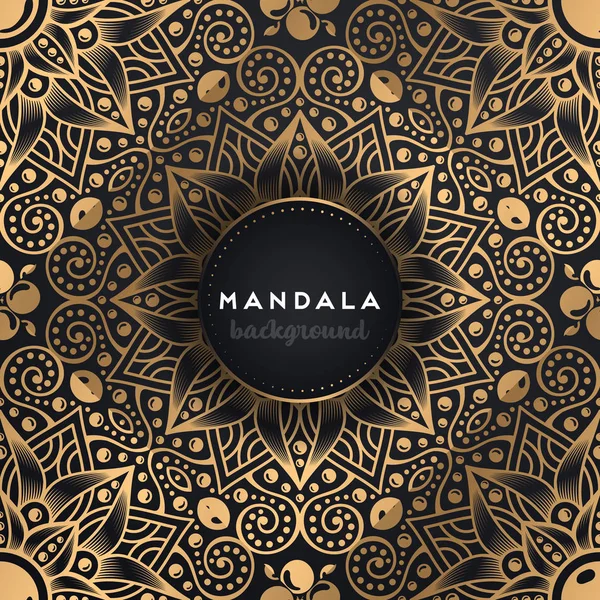 Luxus ornamentalen Mandala-Design Hintergrund — Stockvektor