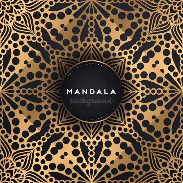 Fondo de diseño de mandala ornamental de lujo — Vector de stock