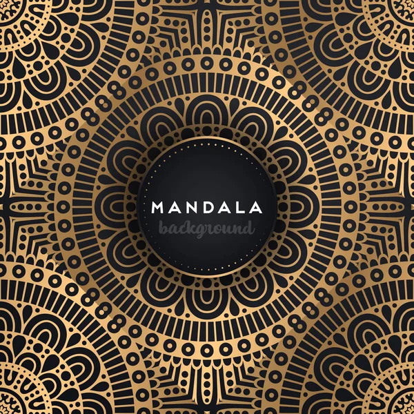 Luxe ornamentele mandala ontwerp achtergrond — Stockvector