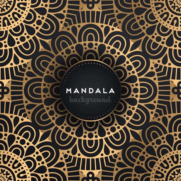 Fondo de diseño de mandala ornamental de lujo — Vector de stock