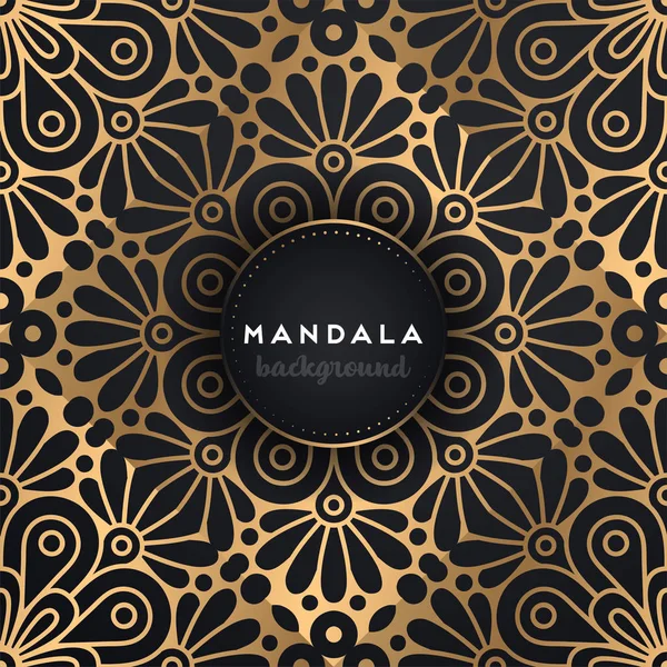 Fondo de diseño de mandala ornamental de lujo — Vector de stock