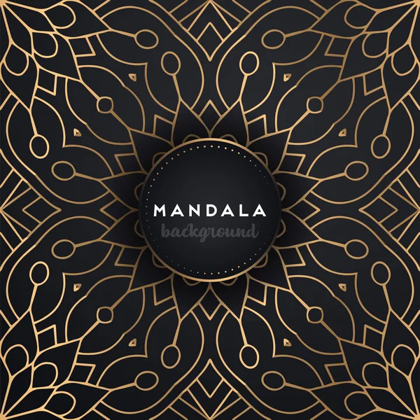 Fondo de diseño de mandala ornamental de lujo — Vector de stock