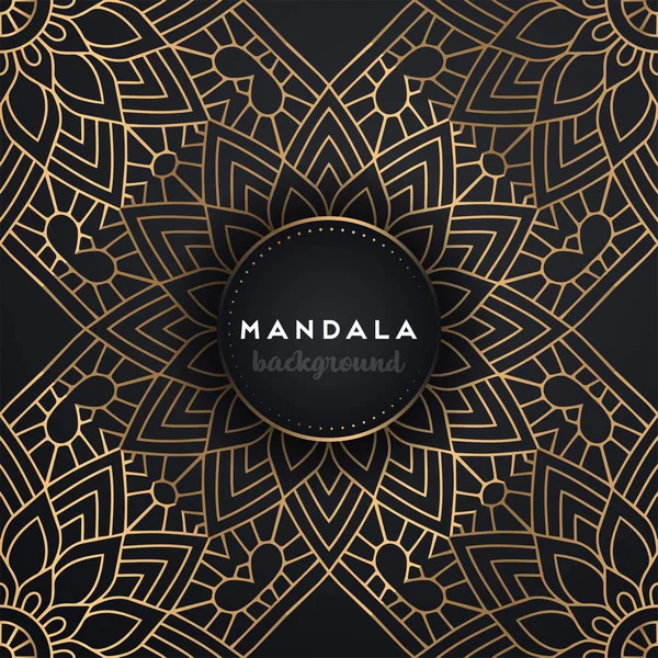 Fondo de diseño de mandala ornamental de lujo — Archivo Imágenes Vectoriales