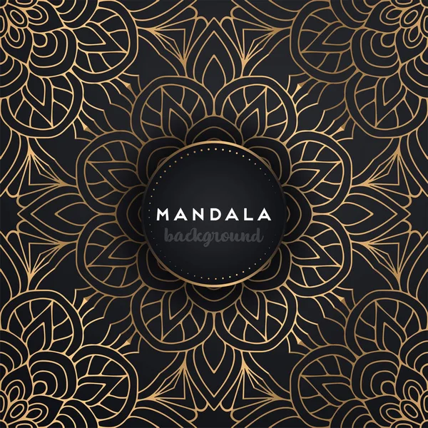 Fondo de diseño de mandala ornamental de lujo — Vector de stock