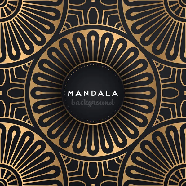 Fondo de diseño de mandala ornamental de lujo — Vector de stock