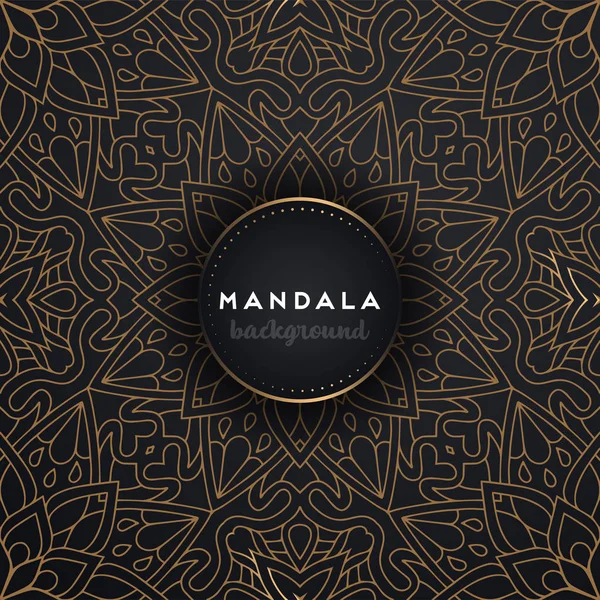 Luksusowe ozdobne tło mandali projekt — Wektor stockowy