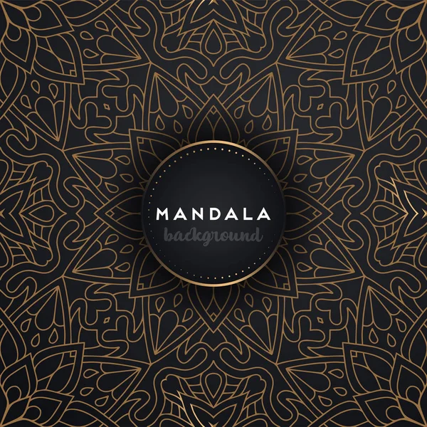 Fondo de diseño de mandala ornamental de lujo — Archivo Imágenes Vectoriales