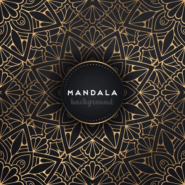 Fondo de diseño de mandala ornamental de lujo — Vector de stock