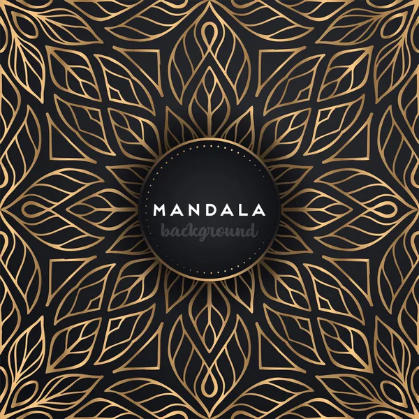 Luxe ornamentele mandala ontwerp achtergrond — Stockvector