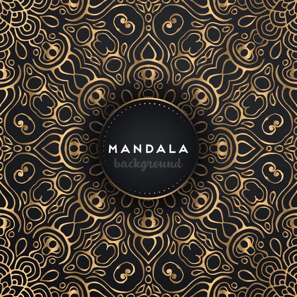 Fondo de diseño de mandala ornamental de lujo — Vector de stock