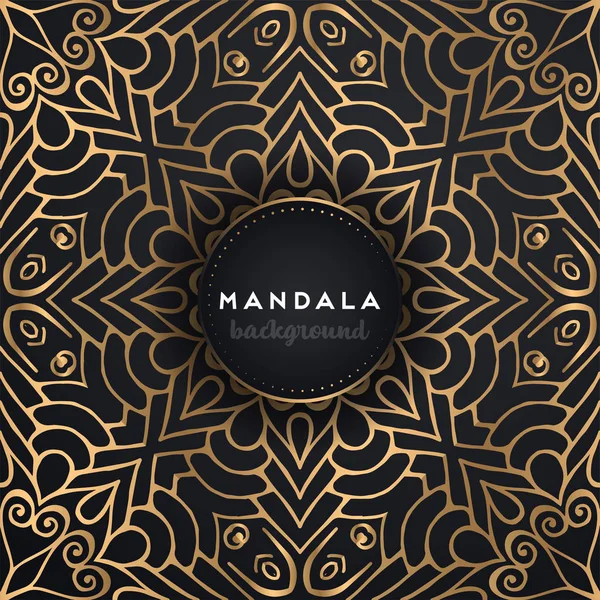 Fondo de diseño de mandala ornamental de lujo — Vector de stock