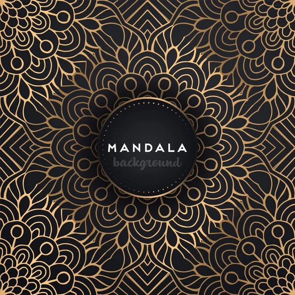 Luxo ornamental mandala design fundo —  Vetores de Stock