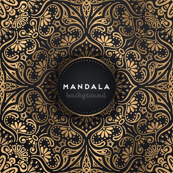 Luksusowe ozdobne tło mandali projekt — Wektor stockowy