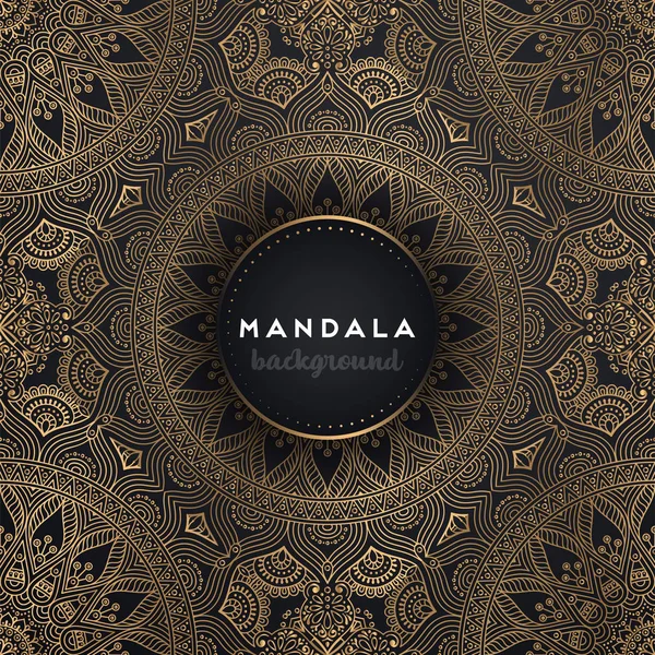 Fondo de diseño de mandala ornamental de lujo — Archivo Imágenes Vectoriales