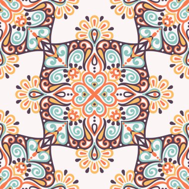 Kusursuz desen. Klasik dekoratif öğeler