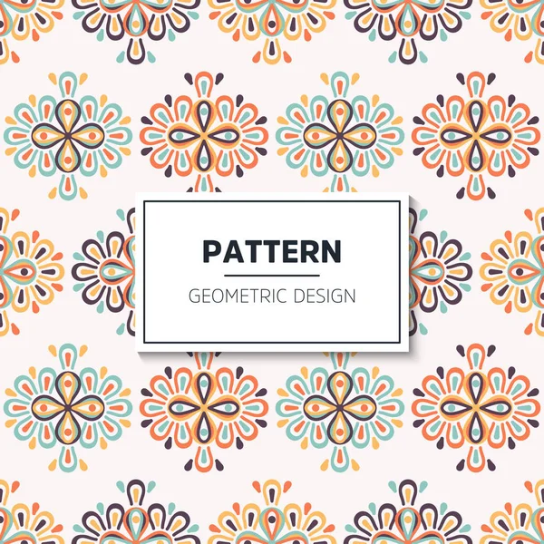 Seamless pattern. Vintage decorative elements — Stock Vector