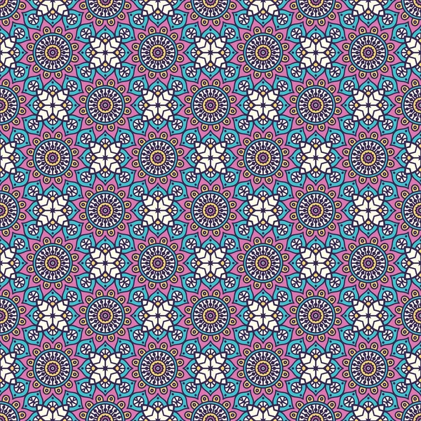 Lyx prydnadsväxter Mandala design bakgrund — Stock vektor