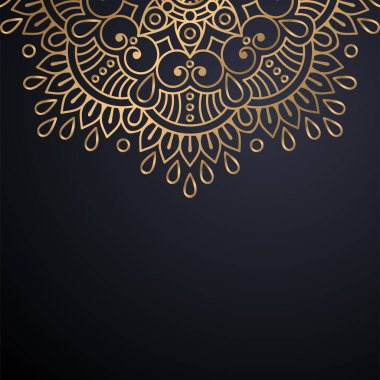 Lüks dekoratif mandala tasarım arka planı