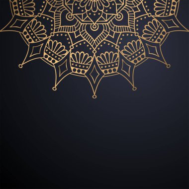 Lüks dekoratif mandala tasarım arka planı