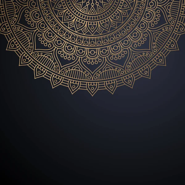 Luxo ornamental mandala design fundo —  Vetores de Stock