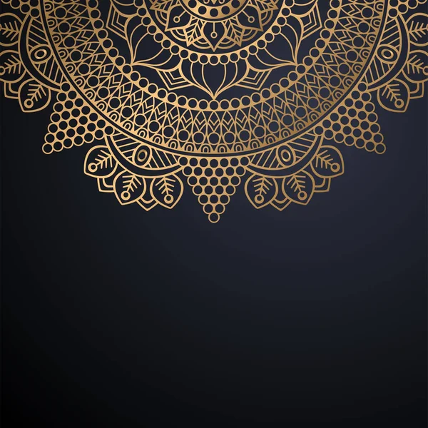 Luxe mandala ornemental fond de conception — Image vectorielle