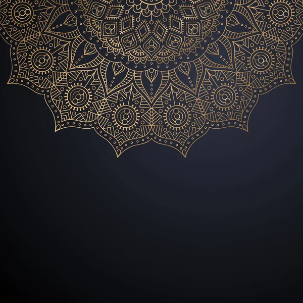 Lusso ornamentale mandala design sfondo — Vettoriale Stock