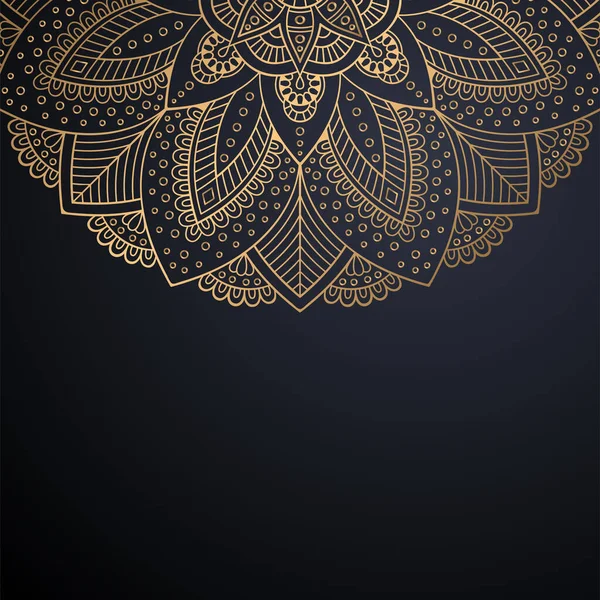 Fondo de diseño de mandala ornamental de lujo — Vector de stock