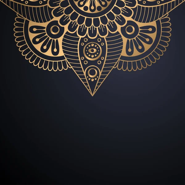 Fondo de diseño de mandala ornamental de lujo — Vector de stock