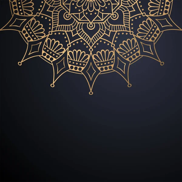 Luxe mandala ornemental fond de conception — Image vectorielle