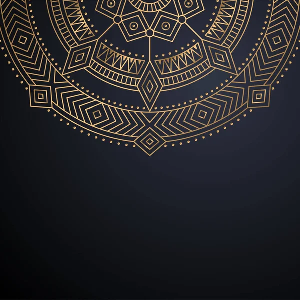 Luxe ornamentele mandala ontwerp achtergrond — Stockvector