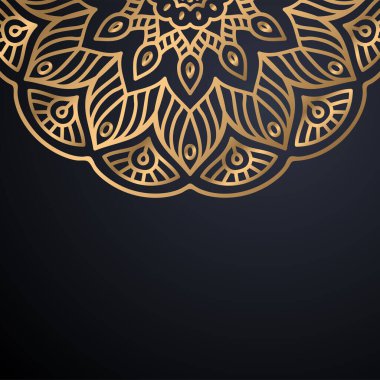 Lüks dekoratif mandala tasarım arka planı