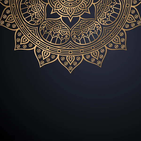 Luxo ornamental mandala design fundo — Vetor de Stock