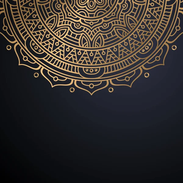 Luxo ornamental mandala design fundo — Vetor de Stock