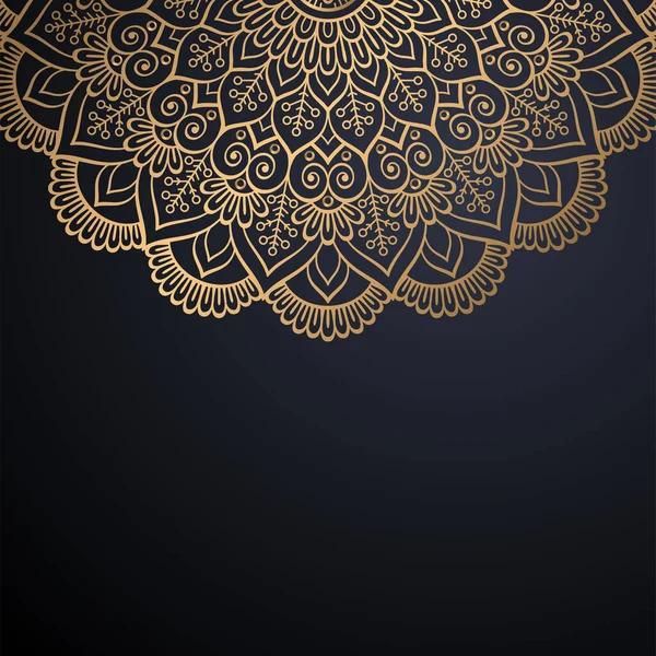 Luxe mandala ornemental fond de conception — Image vectorielle