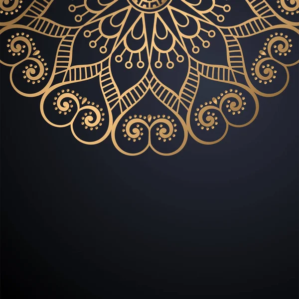 Lüks dekoratif mandala tasarım arka planı — Stok Vektör