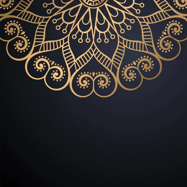 Luxo ornamental mandala design fundo — Vetor de Stock