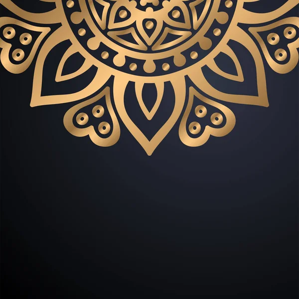 Luxo ornamental mandala design fundo — Vetor de Stock